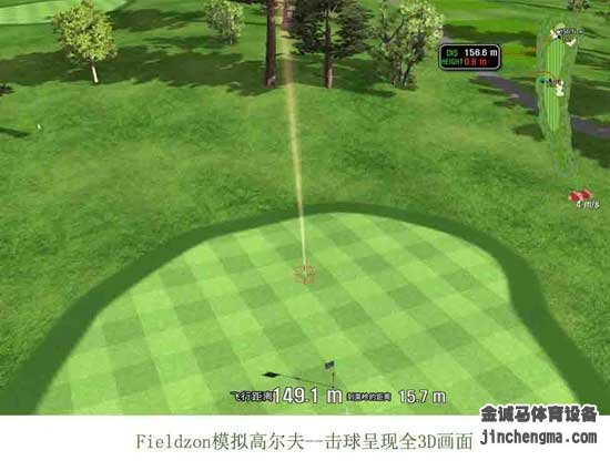 Fieldzon室内模拟高尔夫击球界面