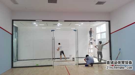 壁球馆施工现场