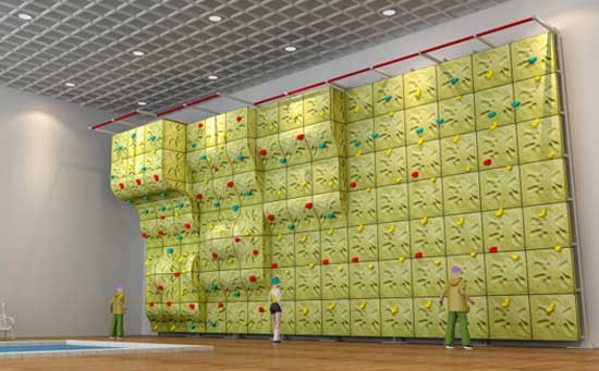 室内攀岩效果图