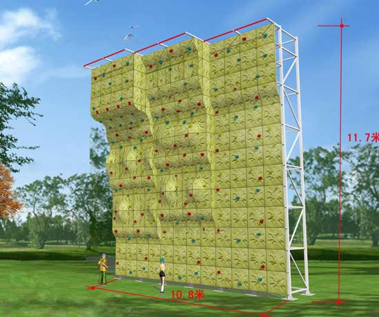  室外攀岩墙效果图